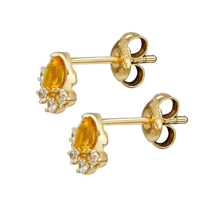 Aura Drop Studs - Silver
