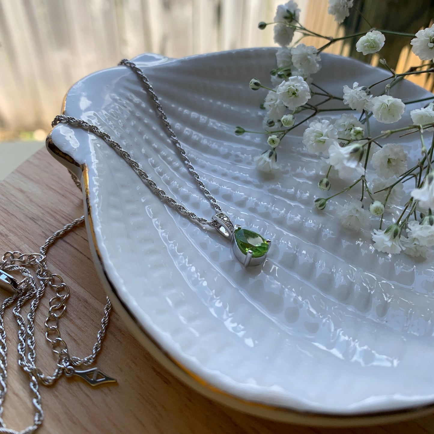 Aura Drop Pendant - Silver