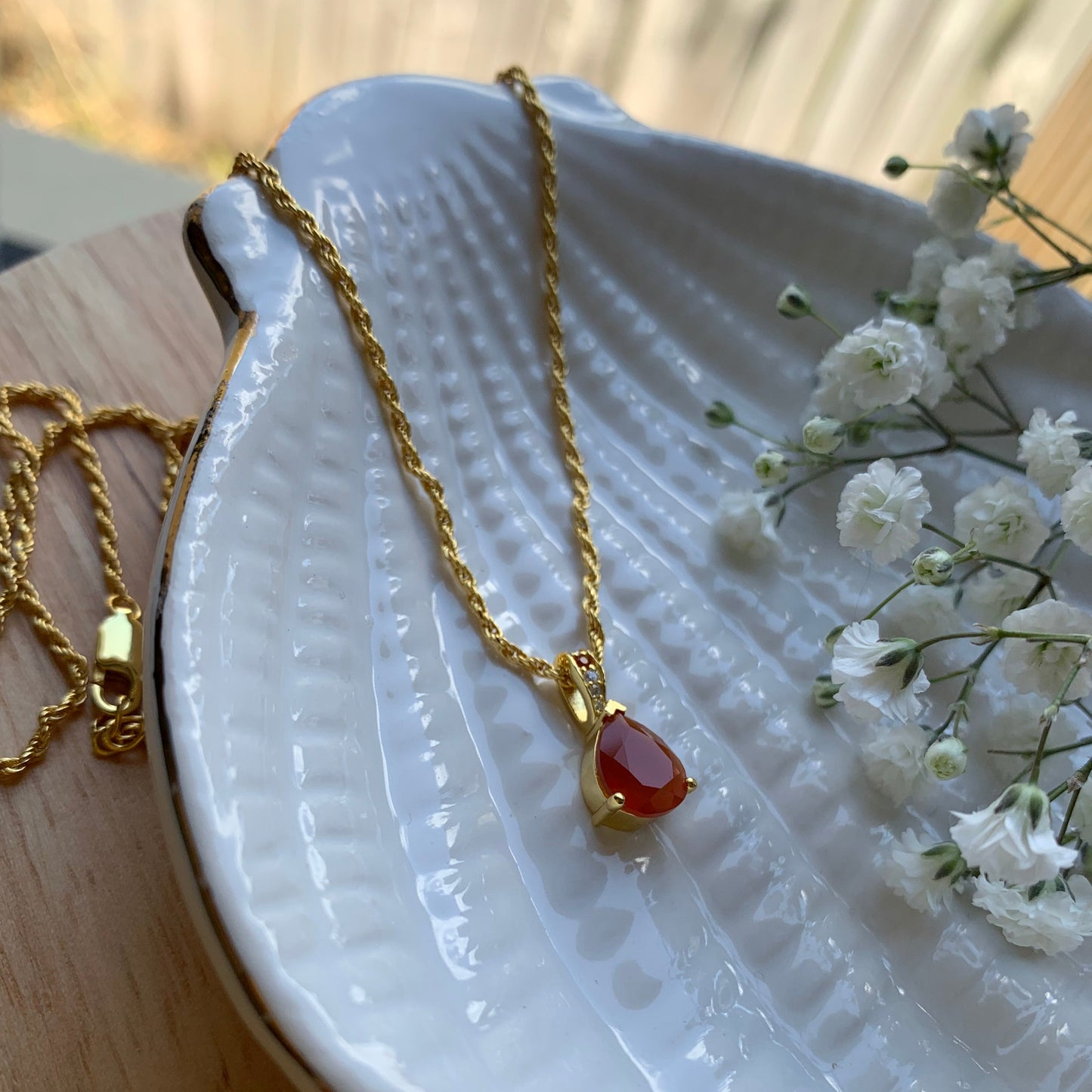 Aura Drop Pendant - Gold