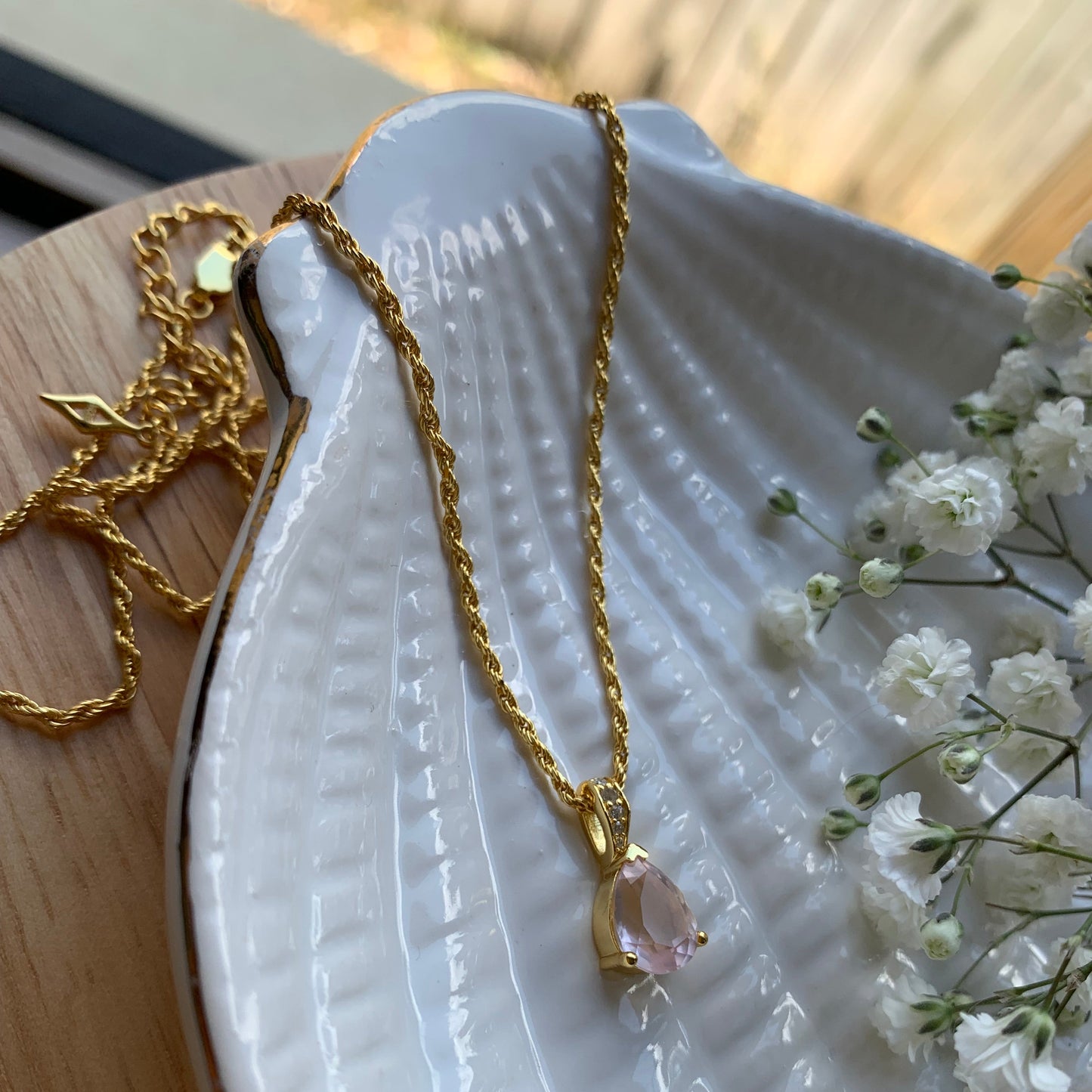 Aura Drop Pendant - Gold