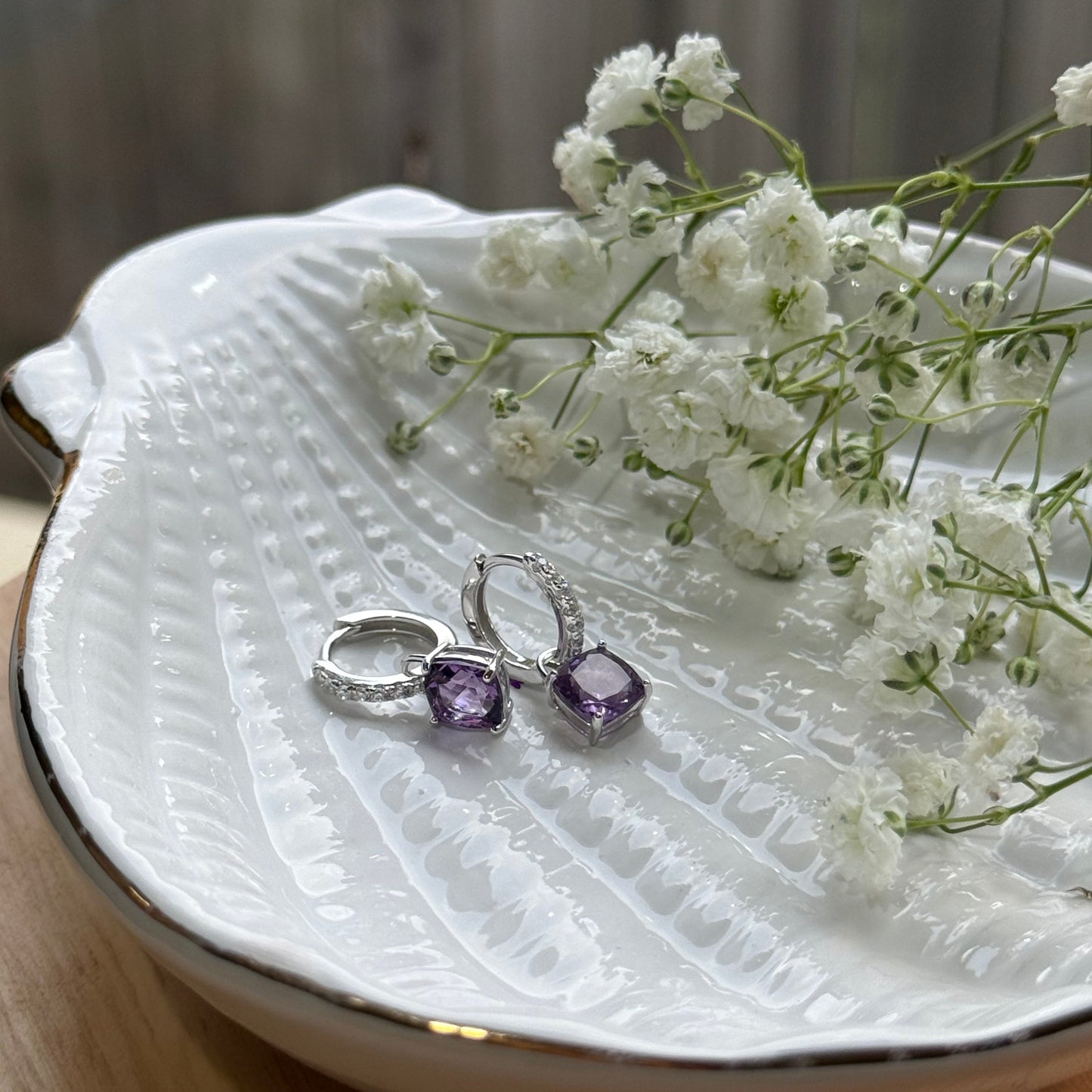 Aura Lumina Danglers - Silver