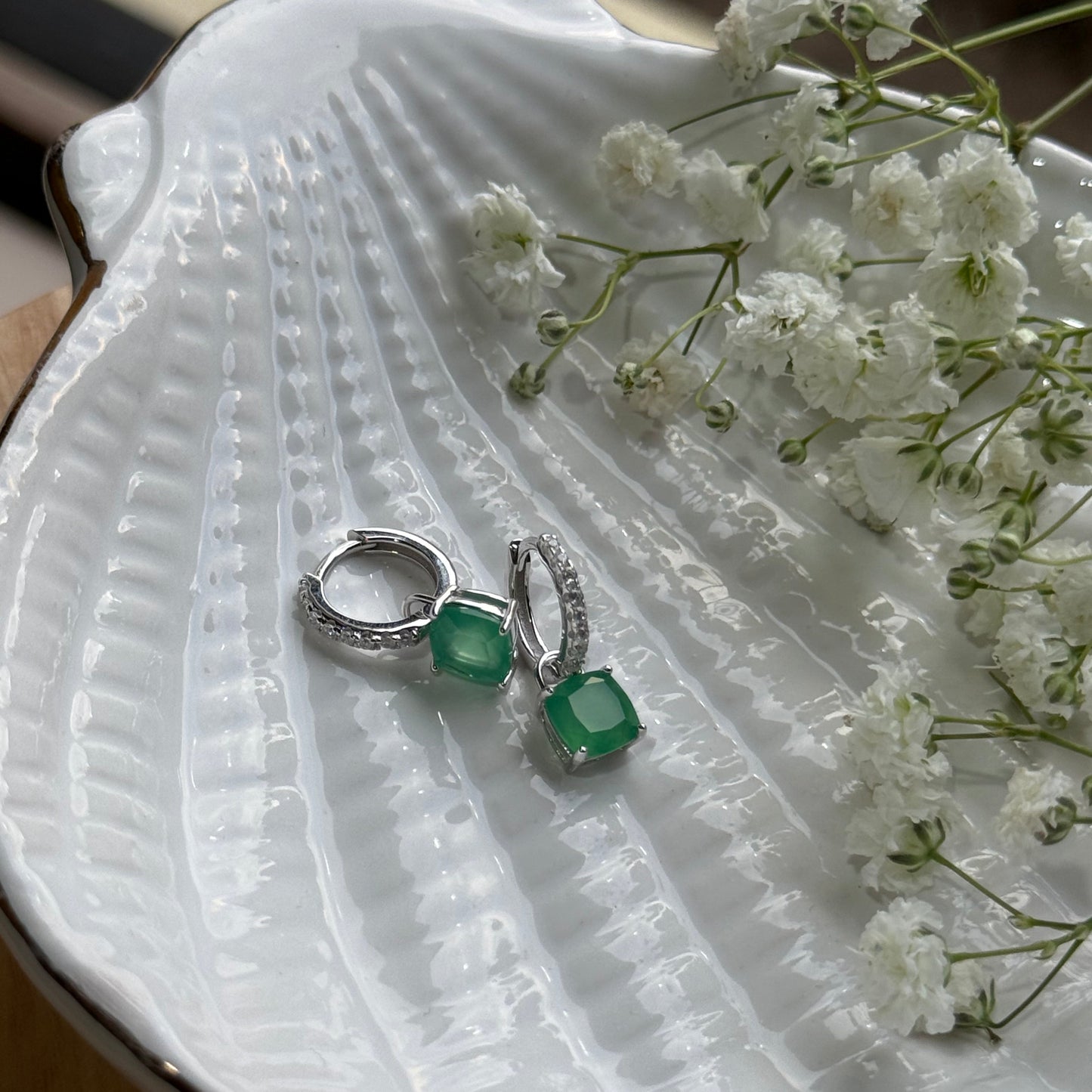 Aura Lumina Danglers - Silver