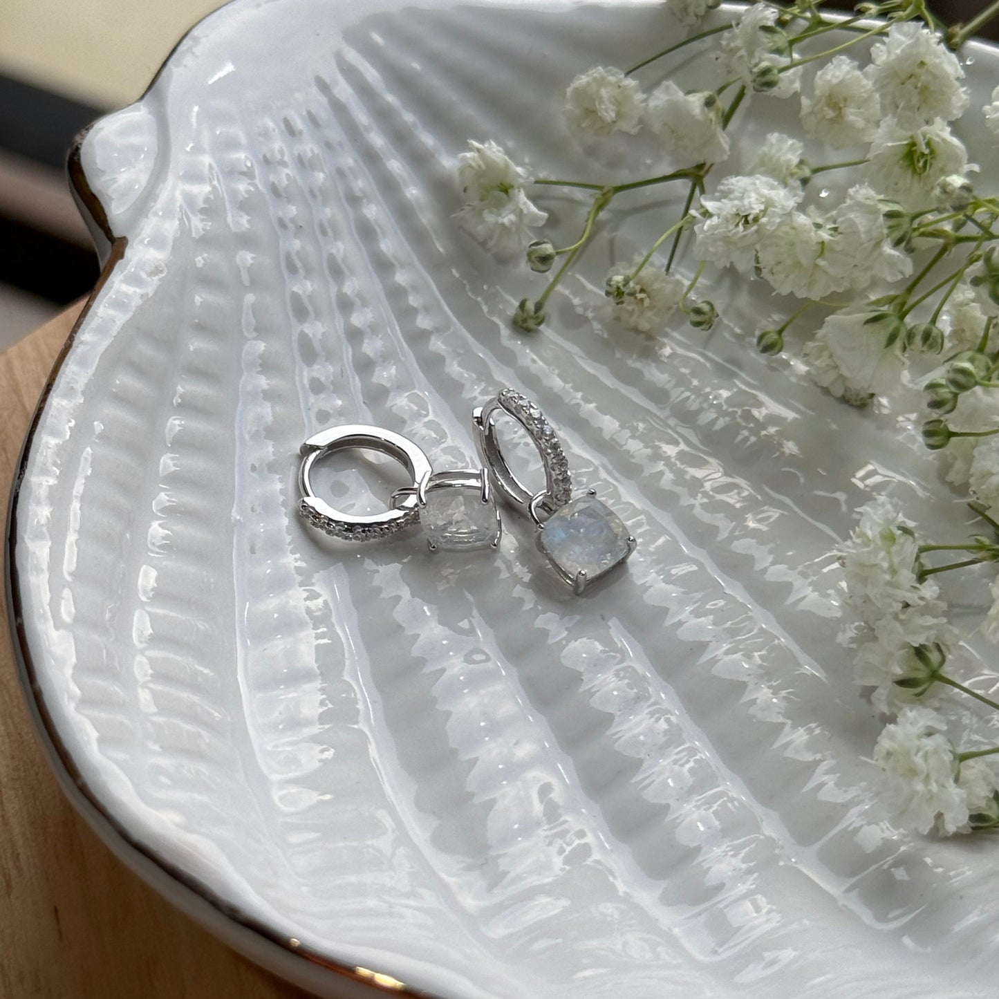 Aura Lumina Danglers - Silver