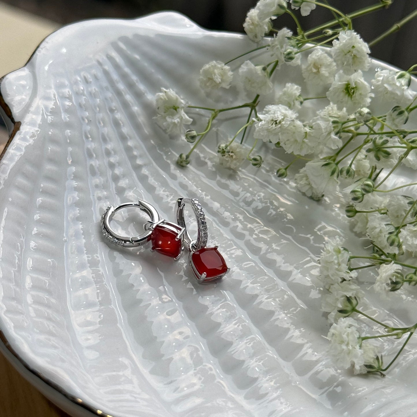 Aura Lumina Danglers - Silver