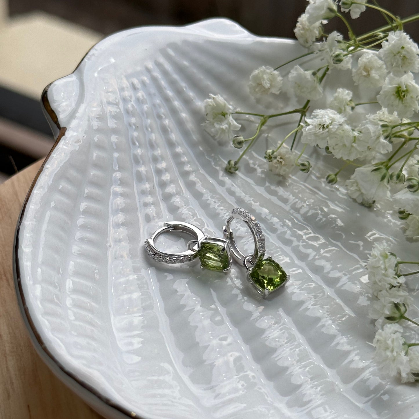 Aura Lumina Danglers - Silver