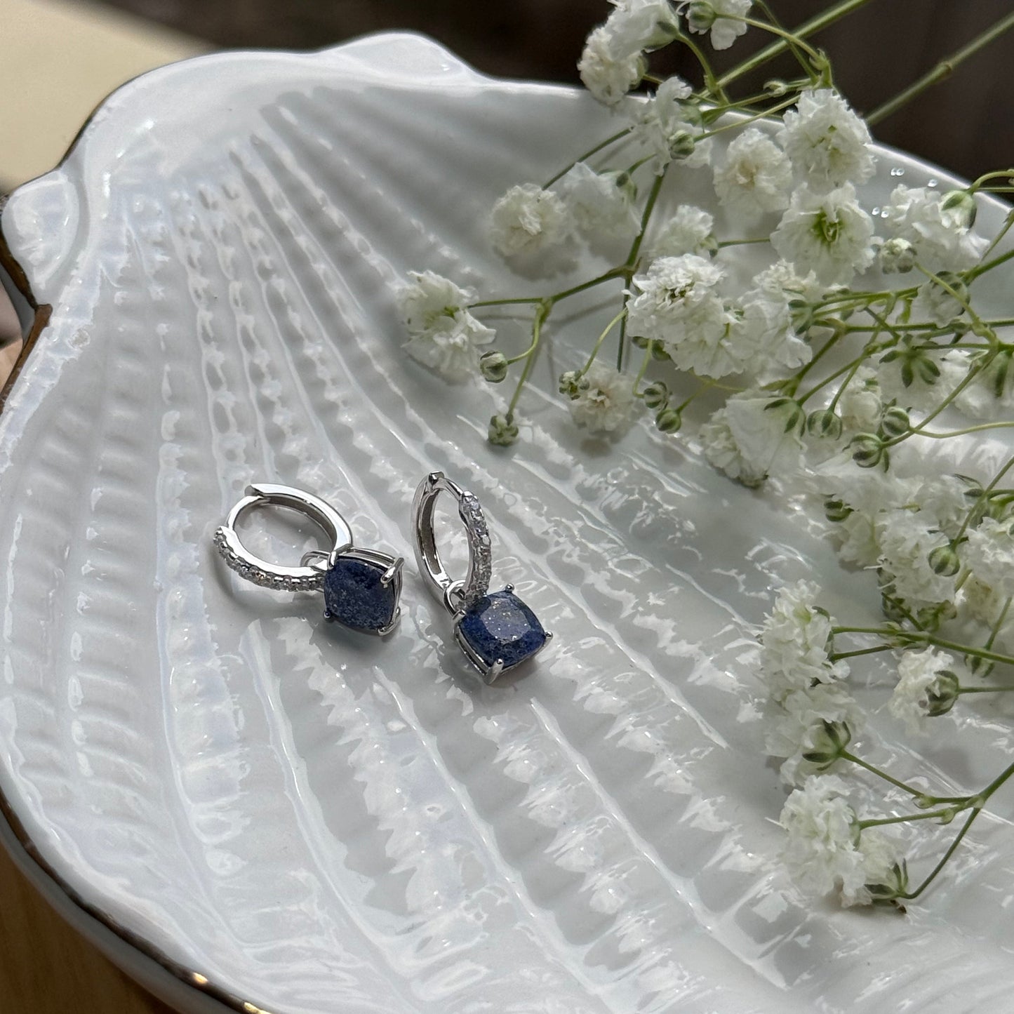 Aura Lumina Danglers - Silver