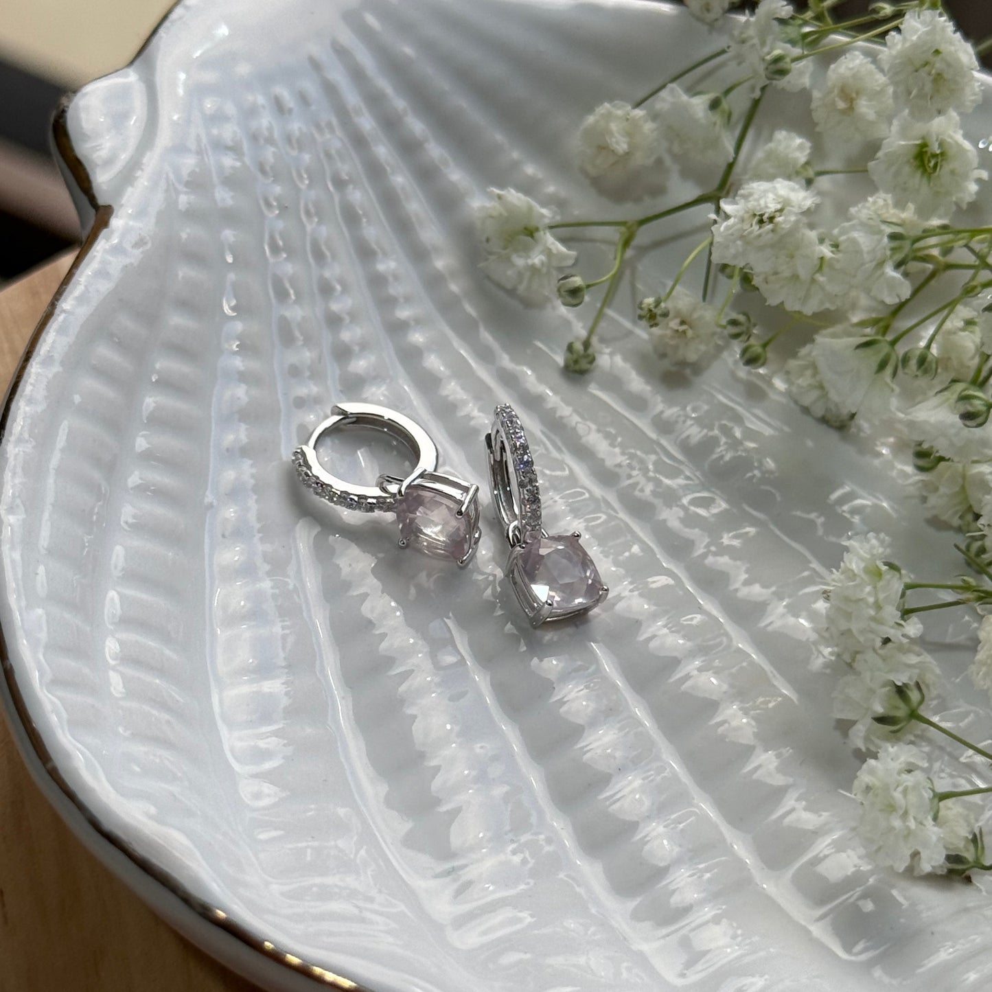 Aura Lumina Danglers - Silver